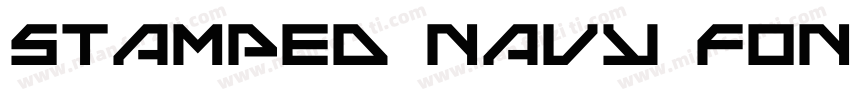 Stamped Navy Font Bold字体转换